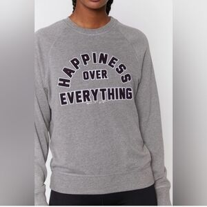 SPIRITUAL GANGSTER HAPPINESS OVER EVERYTHING OLD SCHOOL RAGLAN SWEATSHIRT
